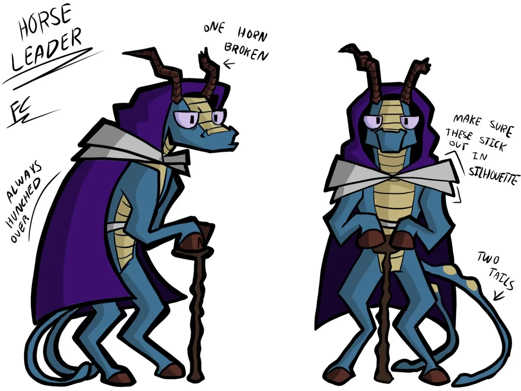 Flamgo's_Horse Leader_Concept Art_Squishy Hugger Of Worlds