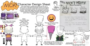 Nick Character Design Sheet